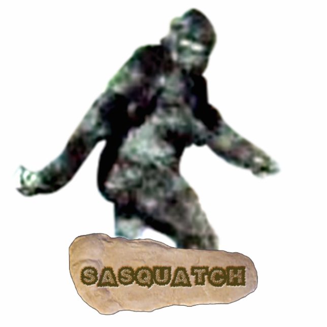 Sasquatch Cutout Magnet/Sculptuur Fotobeeldje Magneet (Voorkant)