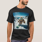 Sasquatch de Skiër T-shirt (Voorkant)