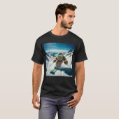 Sasquatch de Skiër T-shirt (Voorkant volledig)
