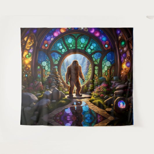 Sasquatch Dimensional Portal Wandkleed (Voorkant (horizontaal))