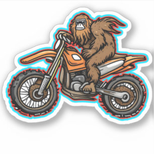 Sasquatch Dirt Bike Offroad Vinyl Sticker