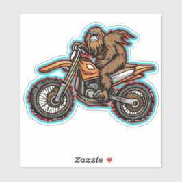 Sasquatch Dirt Bike Offroad Vinyl Sticker