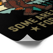 Sasquatch Disc Golfer Grappige Disc Golf _2  Poster (Hoek)