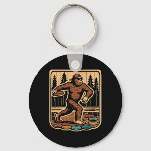Sasquatch Disc Golfer Grappige Disc Golf Sleutelhanger