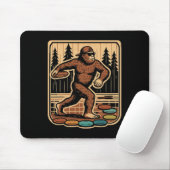 Sasquatch Disc Golfer Grappige Discgolf Muismat (Met muis)