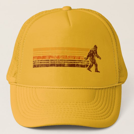 Sasquatch Distress  Retro Trucker Hat Trucker Pet (Voorkant)
