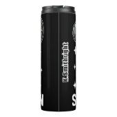 Sasquatch doet een Barbell Squat Thermosbeker (Achterkant)