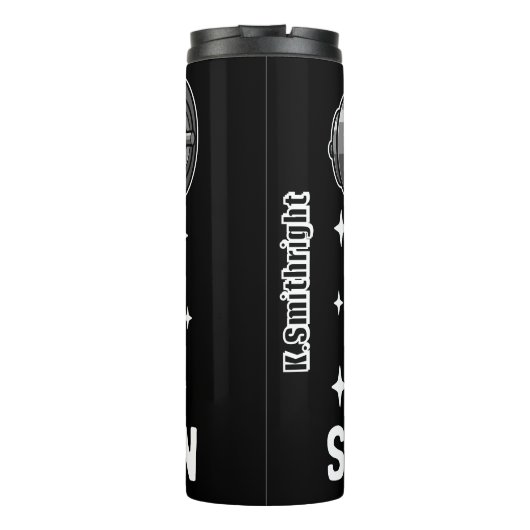 Sasquatch doet een Barbell Squat Thermosbeker (Achterkant)