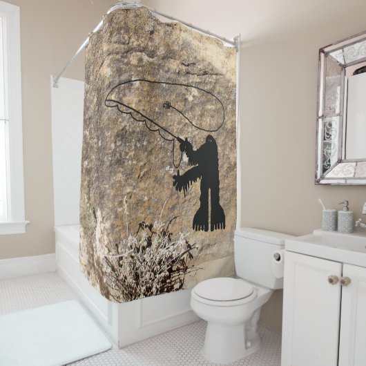 Sasquatch Douchegordijn (In situ)