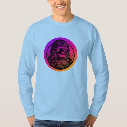 Sasquatch draagt een zonnebril t-shirt (Voorkant)