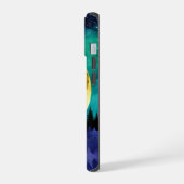 Sasquatch en Beer wandelen op de berg iPhone 15 Case (Linkerkant)