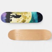 Sasquatch en Beer wandelen op de berg Persoonlijk Skateboard (Horizontaal)