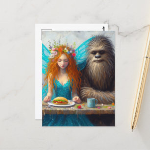 Sasquatch en de feeënpicknick briefkaart