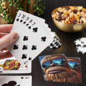 Sasquatch en sterren pokerkaarten (Insitu)