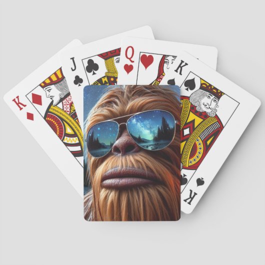 Sasquatch en sterren pokerkaarten (Achterkant)