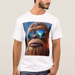 Sasquatch en sterren t-shirt