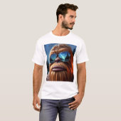 Sasquatch en sterren t-shirt (Voorkant volledig)
