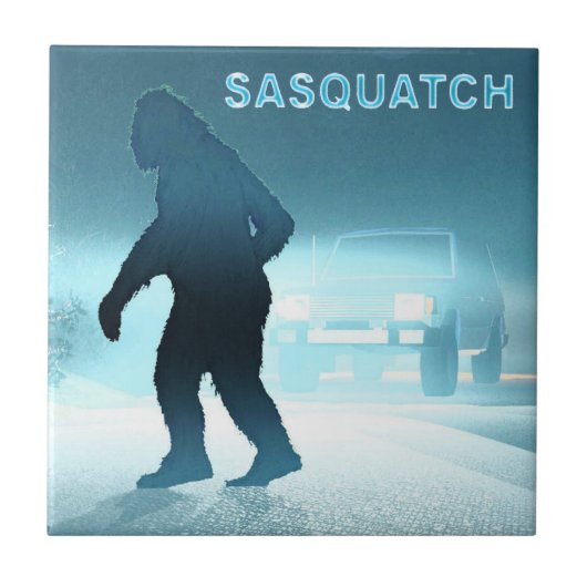 Sasquatch Encounter Tile Tegeltje (Voorkant)