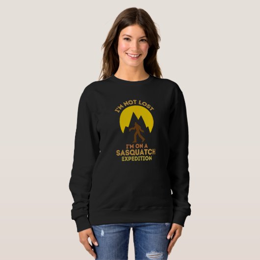 Sasquatch Expedition Adventure Design I'm Not Lost Trui (Voorkant volledig)