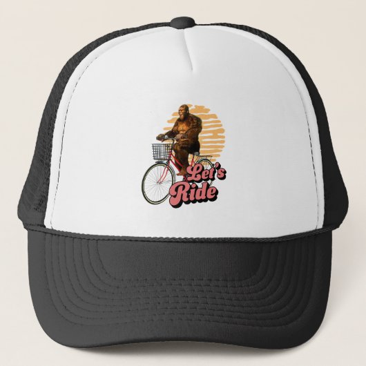 Sasquatch Fietstocht Bos Avontuur Trucker Pet (Voorkant)