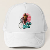 Sasquatch Fietstocht Bos Avontuur Trucker Pet (Voorkant)