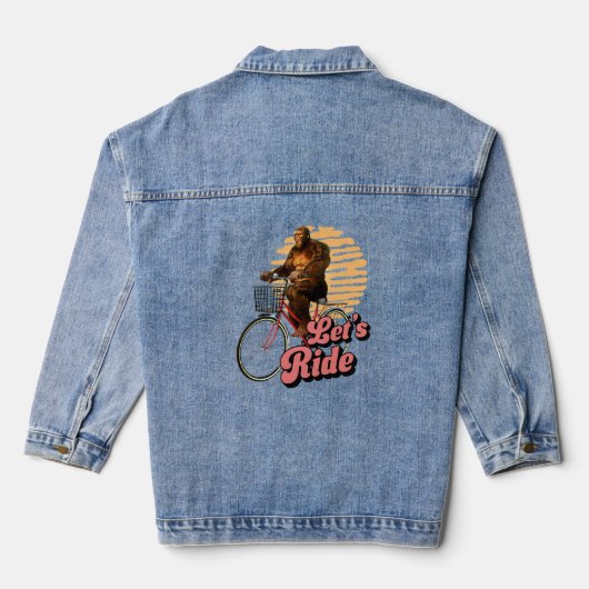 Sasquatch Fietstocht Bosavontuur Denim Jacket (Achterkant)