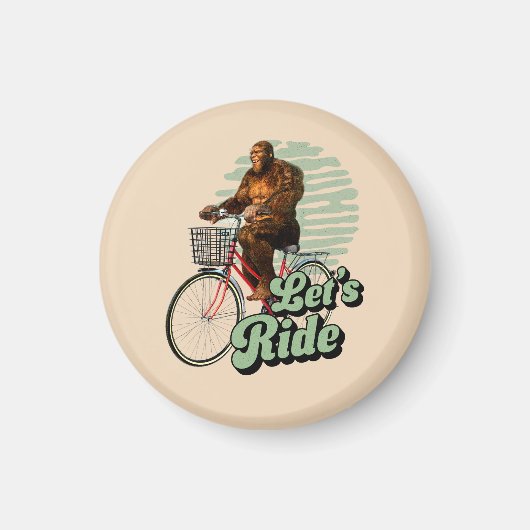 Sasquatch Fietstocht Bosavontuur Magneet (Voorkant)