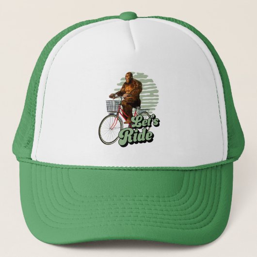 Sasquatch Fietstocht Bosavontuur Trucker Pet (Voorkant)