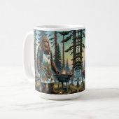 Sasquatch Fish Grillmaster Pap Koffiemok (Voorkant links)