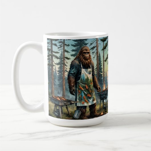Sasquatch Fish Grillmaster Pap Koffiemok (Links)