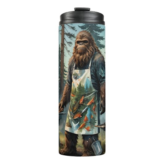 Sasquatch Fish Grillmaster Pap Thermosbeker (Voorkant)