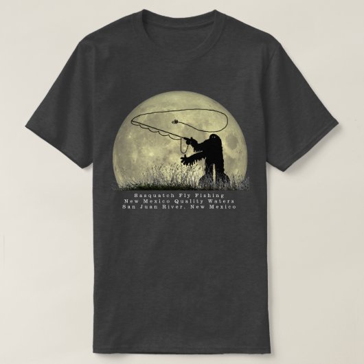 Sasquatch Fly Fishing New Mexico T-Shirt (Design voorkant)