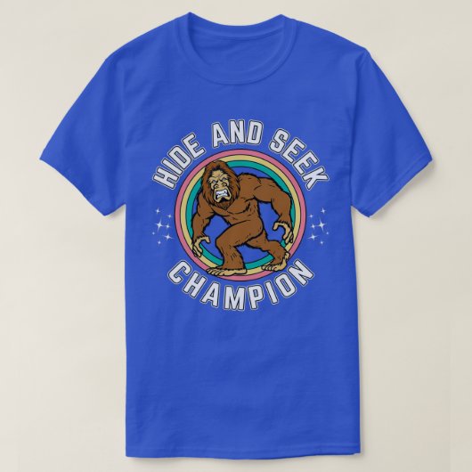 Sasquatch Funny Bigfoot Huid en zoek Champion Big T-shirt (Design voorkant)