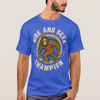 Sasquatch Funny Bigfoot Huid en zoek Champion Big T-shirt