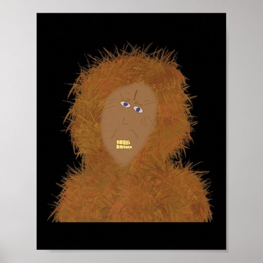 Sasquatch Funny Kind Creëer Kunst Bigfoot Conventi Poster (Voorkant)