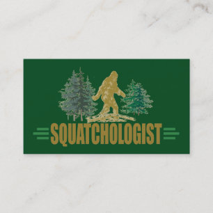 SASQUATCH - Funny Squatch Hunting Visitekaartje