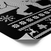 Sasquatch gaat op pad met Ugly Kerstmis Bigfoo Poster (Hoek)
