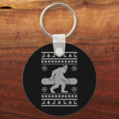 Sasquatch gaat op pad met Ugly Kerstmis Bigfoo Sleutelhanger (Voorkant)