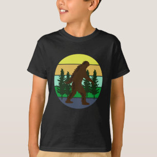 Sasquatch Gelovige   Vintage Zonsondergang Bigfoot T-shirt