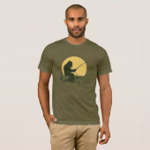 Sasquatch Gevist Shirt - Mannen Bigfoot Outdoor T- (Voorkant volledig)