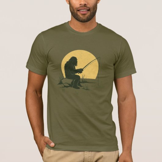 Sasquatch Gevist Shirt - Mannen Bigfoot Outdoor T- (Voorkant)