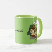 Sasquatch Gift Idea Funny Bigfoot Cartoon Mok (Voorkant rechts)