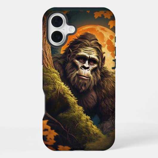 Sasquatch gluurt iPhone hoesje (Achterkant)