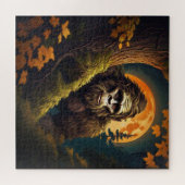 Sasquatch gluurt legpuzzel (Horizontaal)