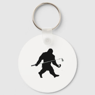 Sasquatch-golfclub en bal Funny Golfer-cadeau-idee Sleutelhanger