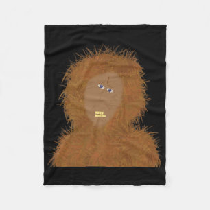 Sasquatch grappige jongen maakte kunst Bigfoot con Fleece Deken