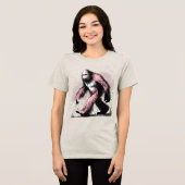Sasquatch Grotevoet Tri-Blend Shirt (Voorkant volledig)