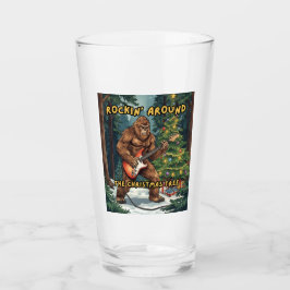 Sasquatch Guitar Rockin' Around Christmas Tree Glas