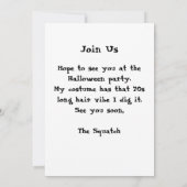 Sasquatch Halloween Party Uitnodiging (Achterkant)