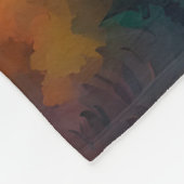 Sasquatch Herfst Landschap Sunset Fleece Deken (Hoek)
